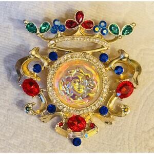 BEAUTIFUL RHINESTONES ANGEL WOMEN BROOCH PIN‎